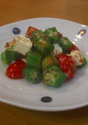 おくらとクリームチーズのおかか和え-レシピのメイン写真