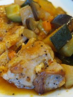 カレー風味♪チキンの夏野菜ソース-レシピのメイン写真