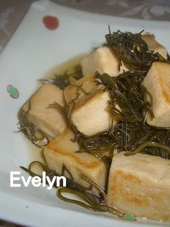 高野豆腐と切り昆布の煮物-レシピのメイン写真
