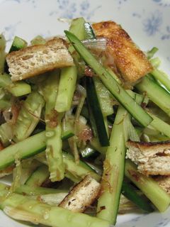 ミョウガ+きゅうり+油揚げ+鰹節-レシピのメイン写真