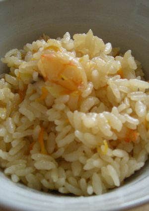 ＊えびとお野菜のバター醤油炊き込みご飯＊-レシピのメイン写真