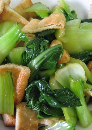 チンゲン菜と油揚げの炒め物-レシピのメイン写真