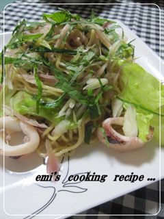 いかとレタスの香味焼きそば-レシピのメイン写真