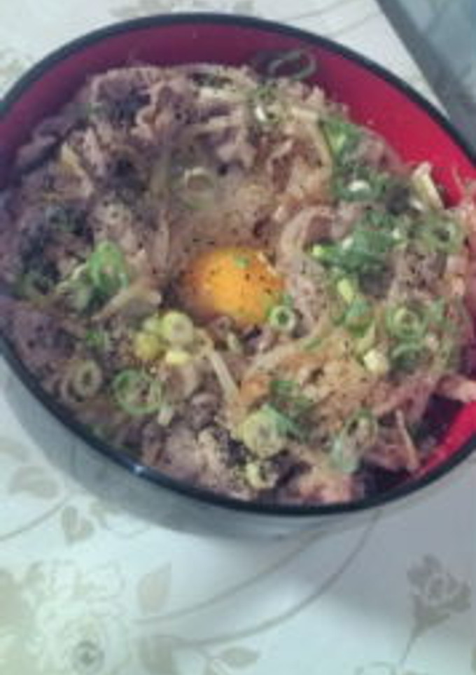 簡単！ネギ塩豚丼♪-レシピのメイン写真