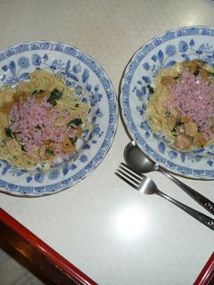 生クリームのバジリコスパゲッティ-レシピのメイン写真