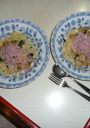 生クリームのバジリコスパゲッティ-レシピのメイン写真