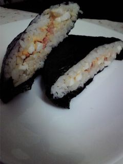 鮭と卵のおにぎりサンド-レシピのメイン写真