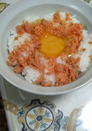 鮭たまごかけごはん-レシピのメイン写真