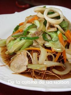 そうめんで皿うどん♪-レシピのメイン写真
