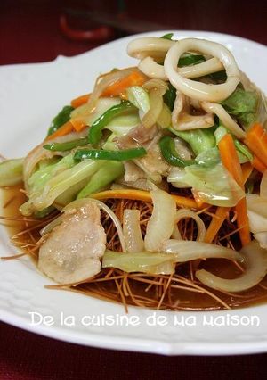 そうめんで皿うどん♪-レシピのメイン写真