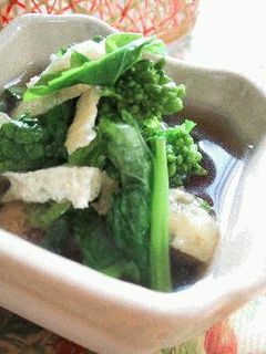 菜花と油揚げの煮浸し。-レシピのメイン写真