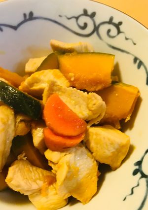 煮込10分●鶏肉とかぼちゃのあまから煮-レシピのメイン写真