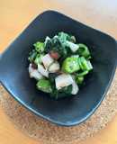 【夏の冷菜】ねばねば野菜の梅しそ和え