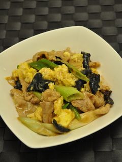 豚肉ときくらげとねぎのふんわり卵炒め-レシピのメイン写真