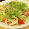 10分でセロリとハムのナンプラー和え