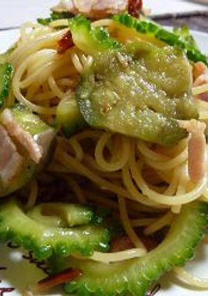 ゴーヤＤＥ夏パスタ-レシピのメイン写真