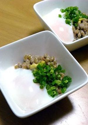 納豆の温泉卵のせ-レシピのメイン写真