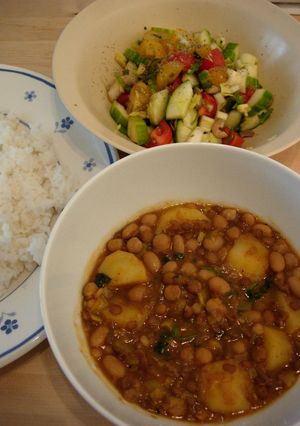 Simple! ポテトと豆のカレー-レシピのメイン写真