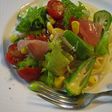 夏野菜と生ハムのサラダ風冷製パスタ