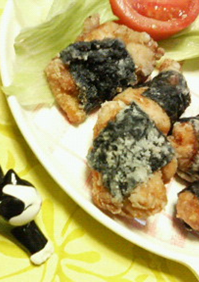 中学生の夏の宿題❀鶏肉の✿海苔巻き揚げ❀-レシピのメイン写真