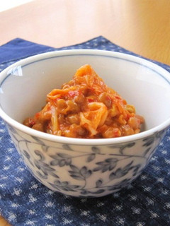 ∮ すり胡麻たっぷり~♬♪キムチ納豆 ∮-レシピのメイン写真