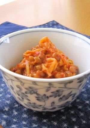 ∮ すり胡麻たっぷり~♬♪キムチ納豆 ∮-レシピのメイン写真