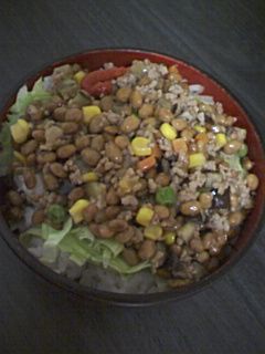 ころころ野菜の納豆丼-レシピのメイン写真