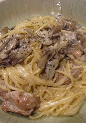 チキンとまいたけのクリームパスタ-レシピのメイン写真