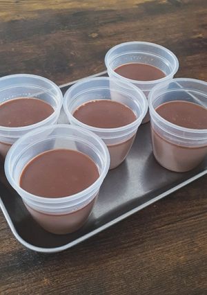 バレンタイン♡少ない材料でチョコプリン-レシピのメイン写真