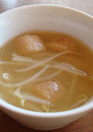 お麩とモヤシのお味噌汁-レシピのメイン写真