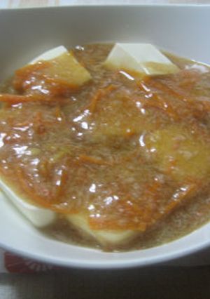 豆腐のしょうが入り甘酢あんかけ-レシピのメイン写真
