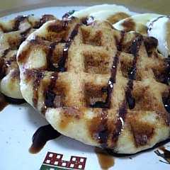 รูปของ ホットケーキミックスとお豆腐でワッフル