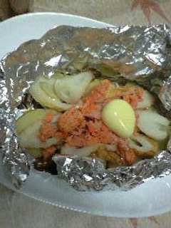 焼き鮭あらほぐしの包み焼き-レシピのメイン写真