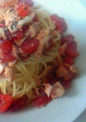 トマトとツナの冷製パスタ-レシピのメイン写真