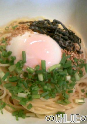 釜玉風ぶっかけ和風スパゲティ♪-レシピのメイン写真