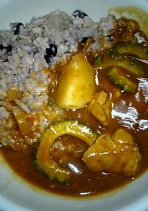 ゴーヤと鶏肉の夏カレー-レシピのメイン写真