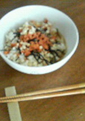 サケの冷た～い水茶づけ-レシピのメイン写真