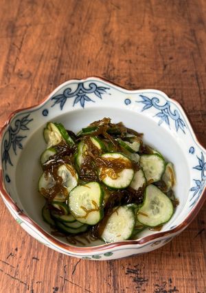 きゅうりともずくの酢の物-レシピのメイン写真