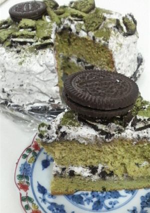 ざくざく☆抹茶☆オレオ☆ケーキ-レシピのメイン写真
