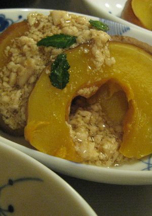 日本カボチャの煮物　鶏あんかけ-レシピのメイン写真