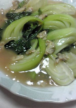 簡単♪あさりと青梗菜の中華風炒め-レシピのメイン写真