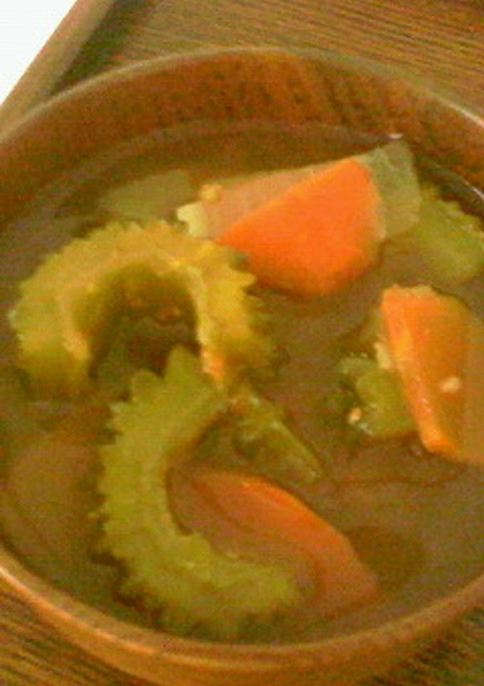 ゴーヤと夏野菜の煮込みスープ-レシピのメイン写真