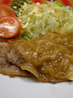 疲労回復・豚肉のあんかけ生姜焼き!!-レシピのメイン写真