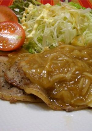 疲労回復・豚肉のあんかけ生姜焼き!!-レシピのメイン写真