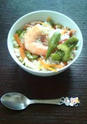 冷や飯で*ひんやりアジアンスープご飯-レシピのメイン写真