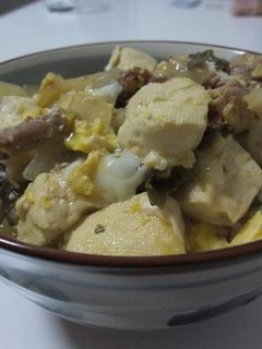 豚肉と豆腐の卵とじ丼-レシピのメイン写真