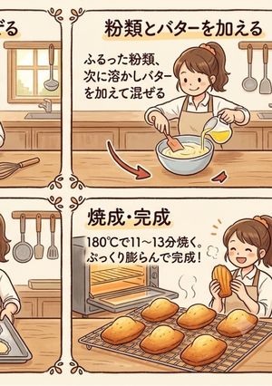基本のマドレーヌ-レシピのメイン写真