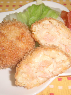 豆腐と鮭のヘルシーコロッケ-レシピのメイン写真