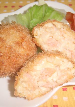豆腐と鮭のヘルシーコロッケ-レシピのメイン写真