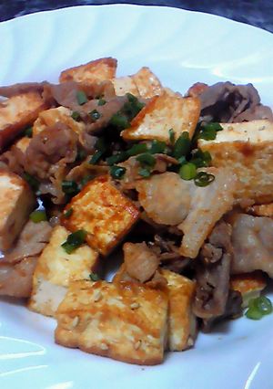 *焼き肉のタレで♪豆腐と豚肉の炒め物*-レシピのメイン写真